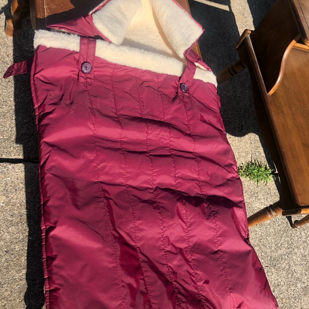 Vintage Burgundy Baby Sleeping Bag